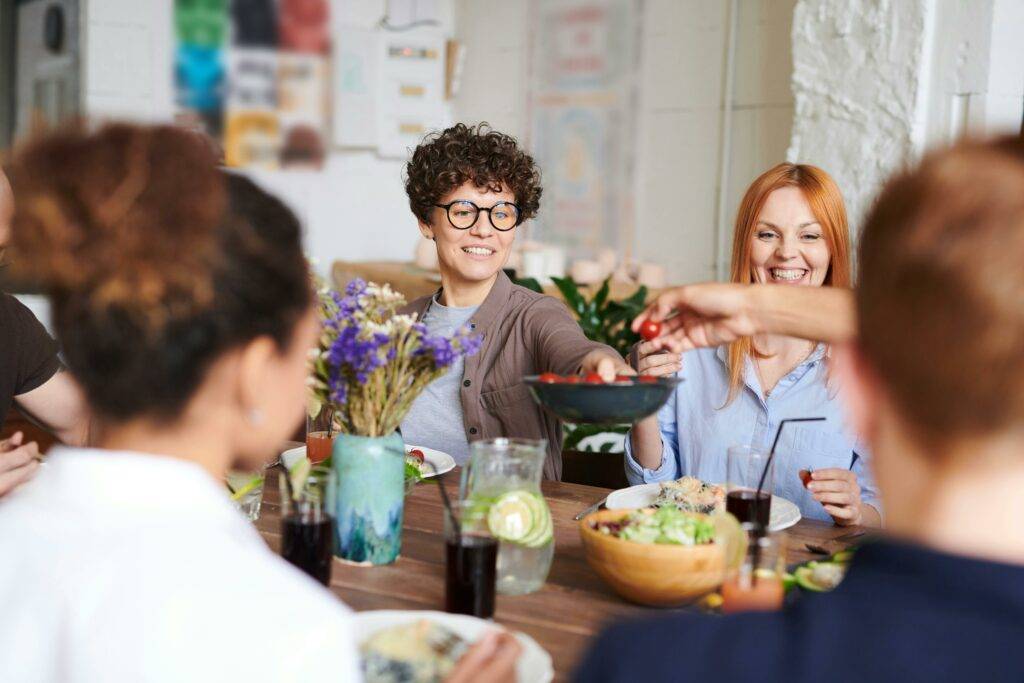 Dinner party is another great closing gift for home buyers from realtors